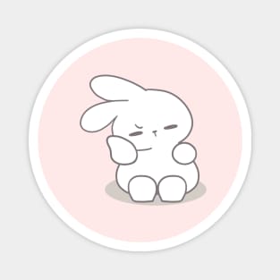 Cute Bunny Gets Bored Magnet